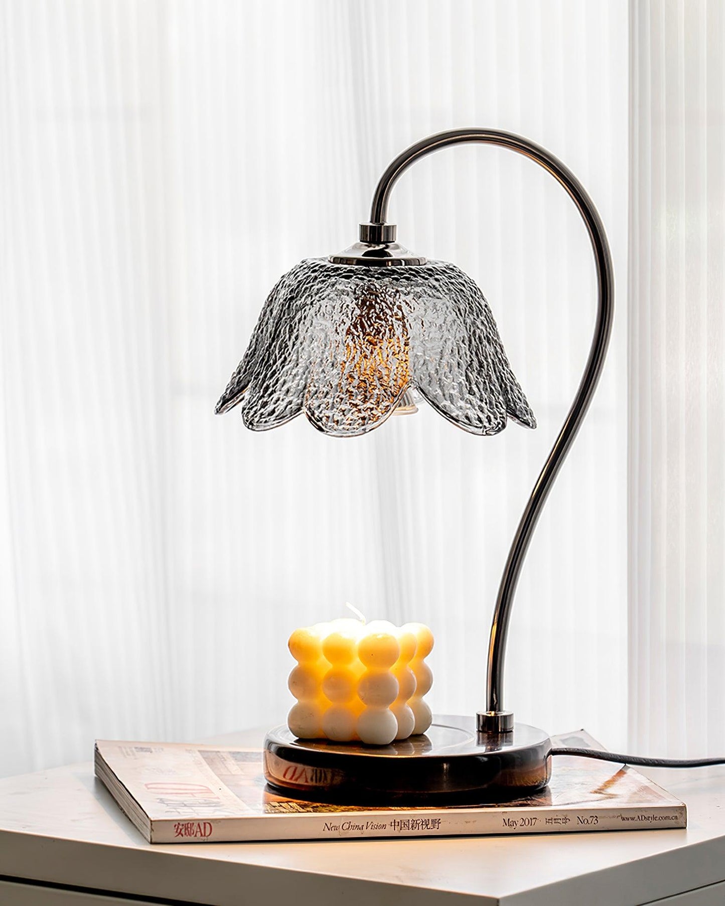 Bellix Candle Warmer Lamp – Black Metal Bell Shade