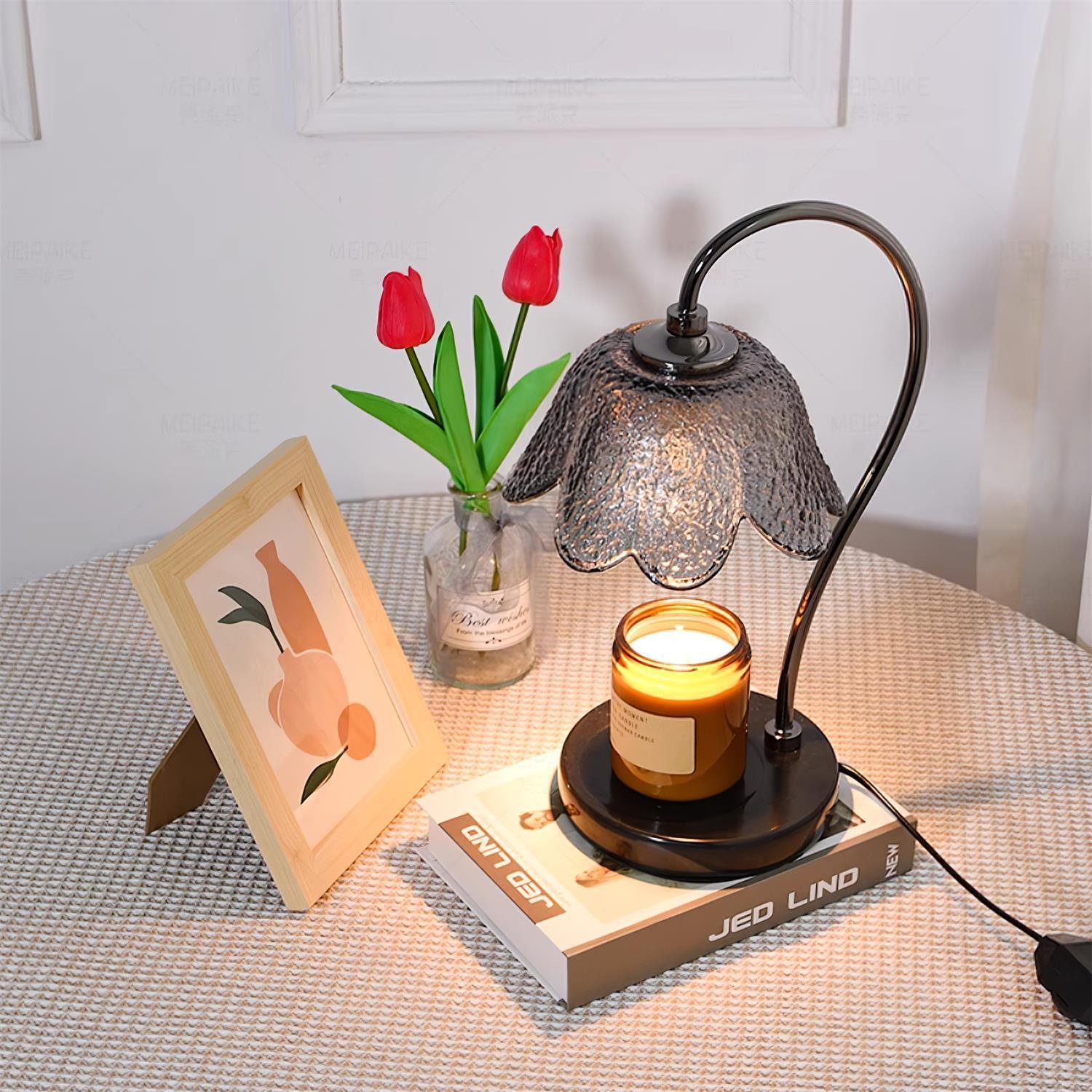 Bellix Candle Warmer Lamp – Black Metal Bell Shade