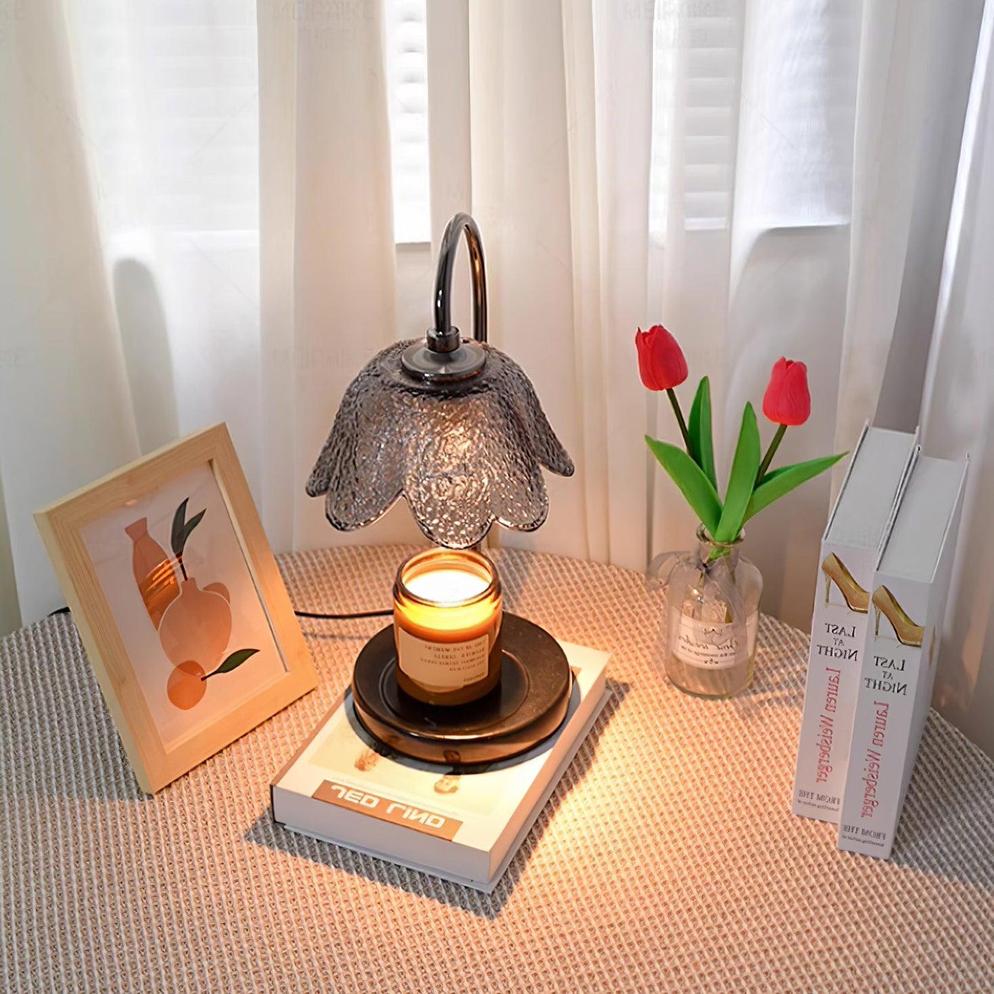 Bellix Candle Warmer Lamp – Black Metal Bell Shade