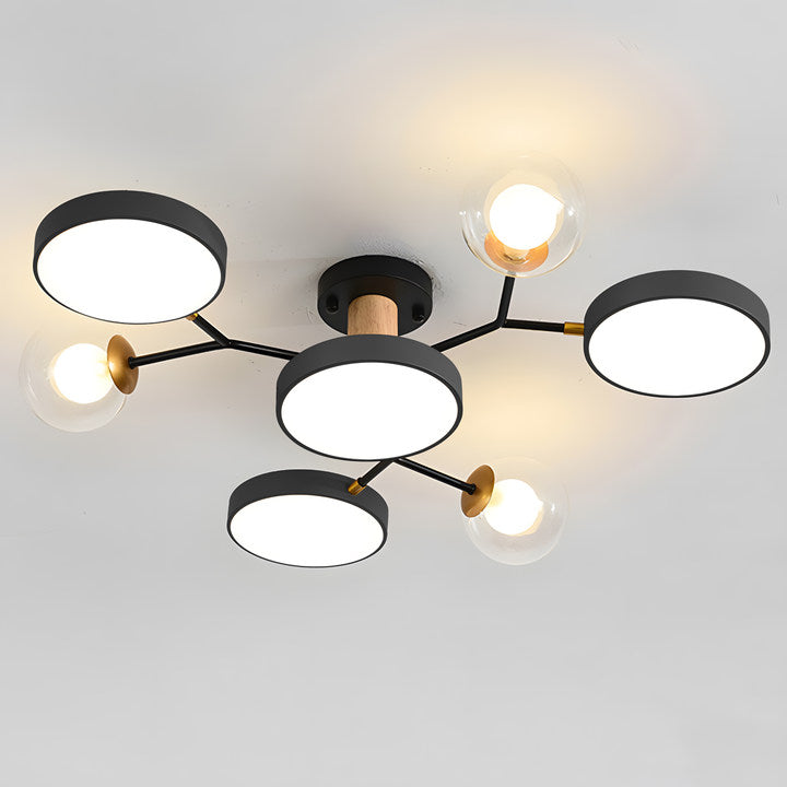 Nature Inspired Led Flush Mount Ceiling Light Living Room