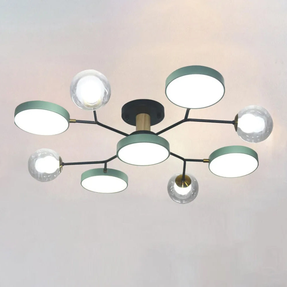Nature Inspired Led Flush Mount Ceiling Light Living Room