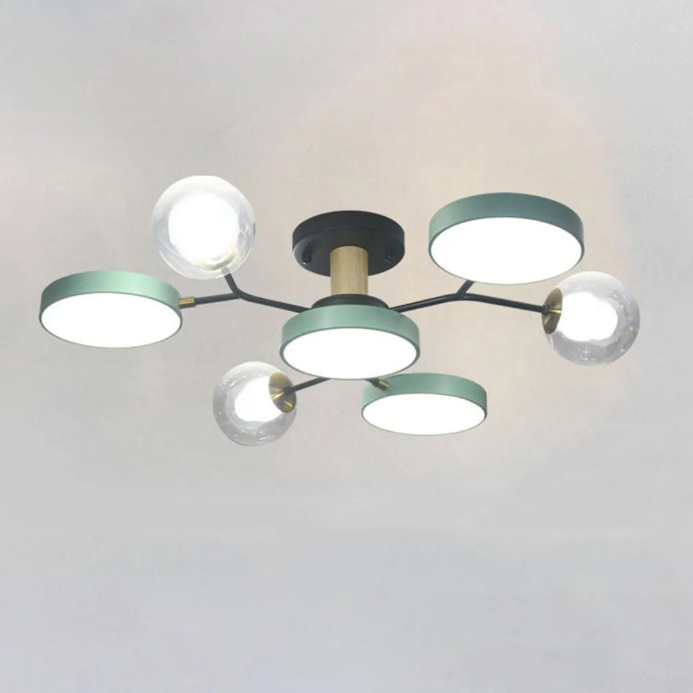 Nature Inspired Led Flush Mount Ceiling Light Living Room