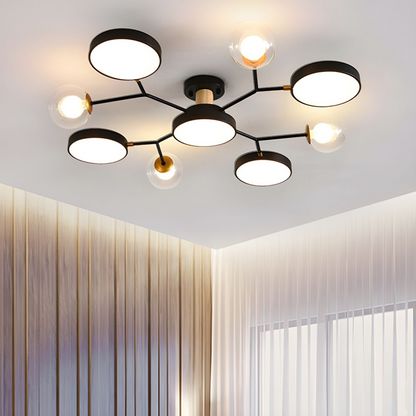 Nature Inspired Led Flush Mount Ceiling Light Living Room