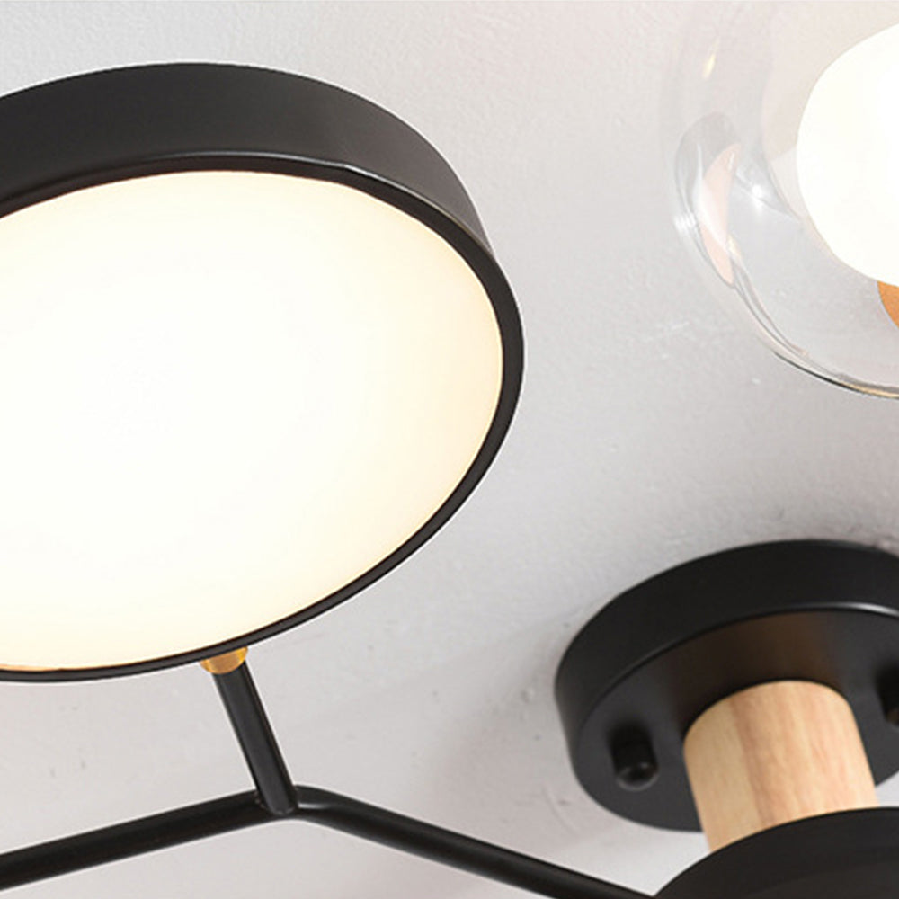 Nature Inspired Led Flush Mount Ceiling Light Living Room