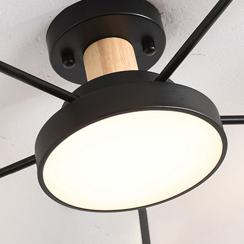 Nature Inspired Led Flush Mount Ceiling Light Living Room