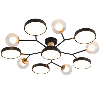 Nature Inspired Led Flush Mount Ceiling Light Living Room