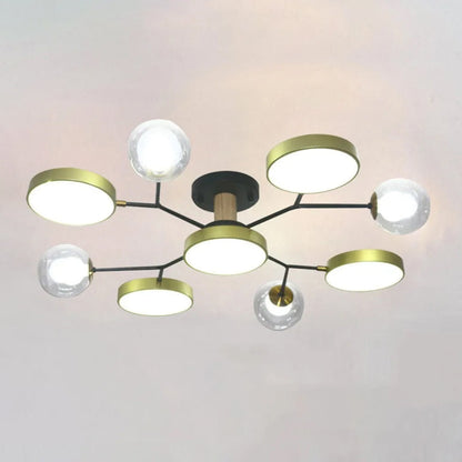 Nature Inspired Led Flush Mount Ceiling Light Living Room
