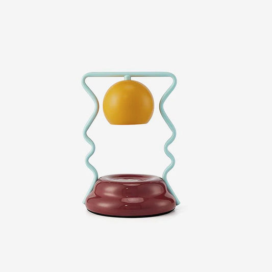 Calvo Candle Warmer Lamp – Polished Gold & Glass – Flameless Melting Lamp