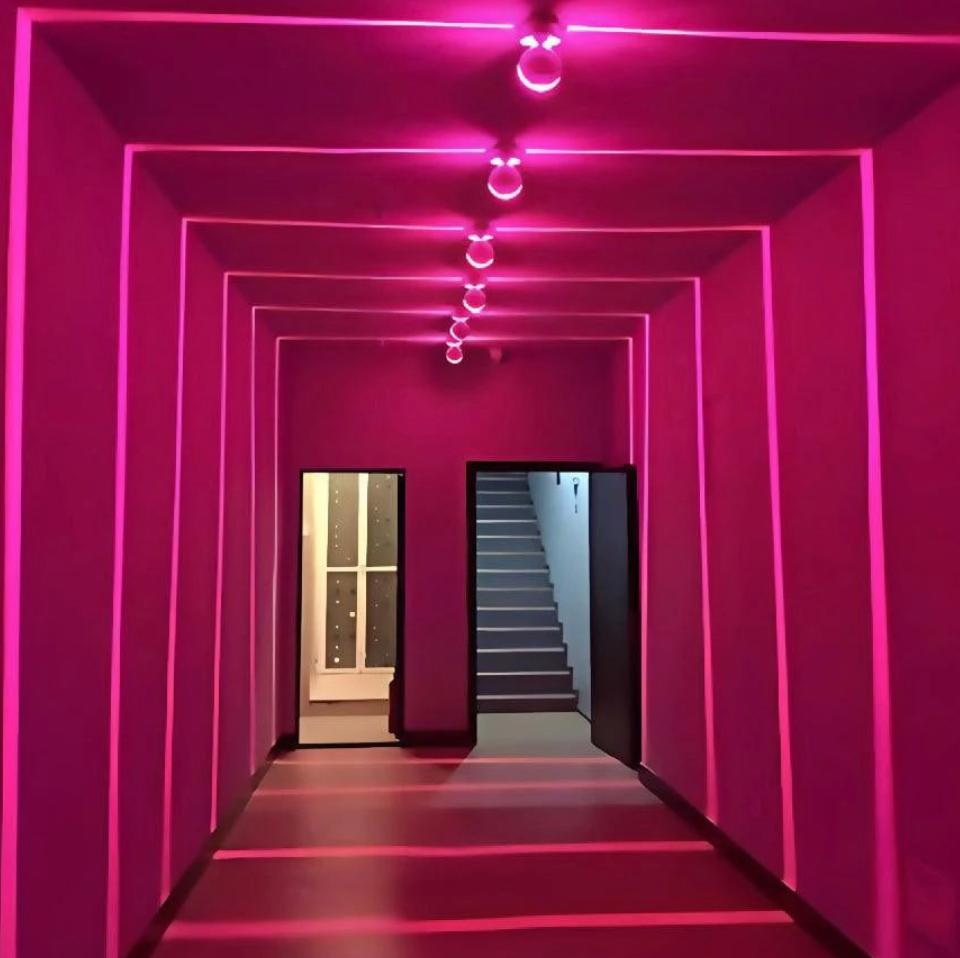 Modern LED Neon Ceiling Tube Light - Linear System for Hallway Corridors