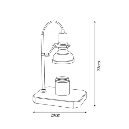 Celvyn Candle Warmer Lamp – Star Dome Shade – Adjustable Wax Melting Lamp