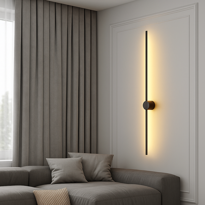 Modern Slim Minimalist Linear Indoor Wall Light Fixture
