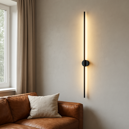 Modern Slim Minimalist Linear Indoor Wall Light Fixture
