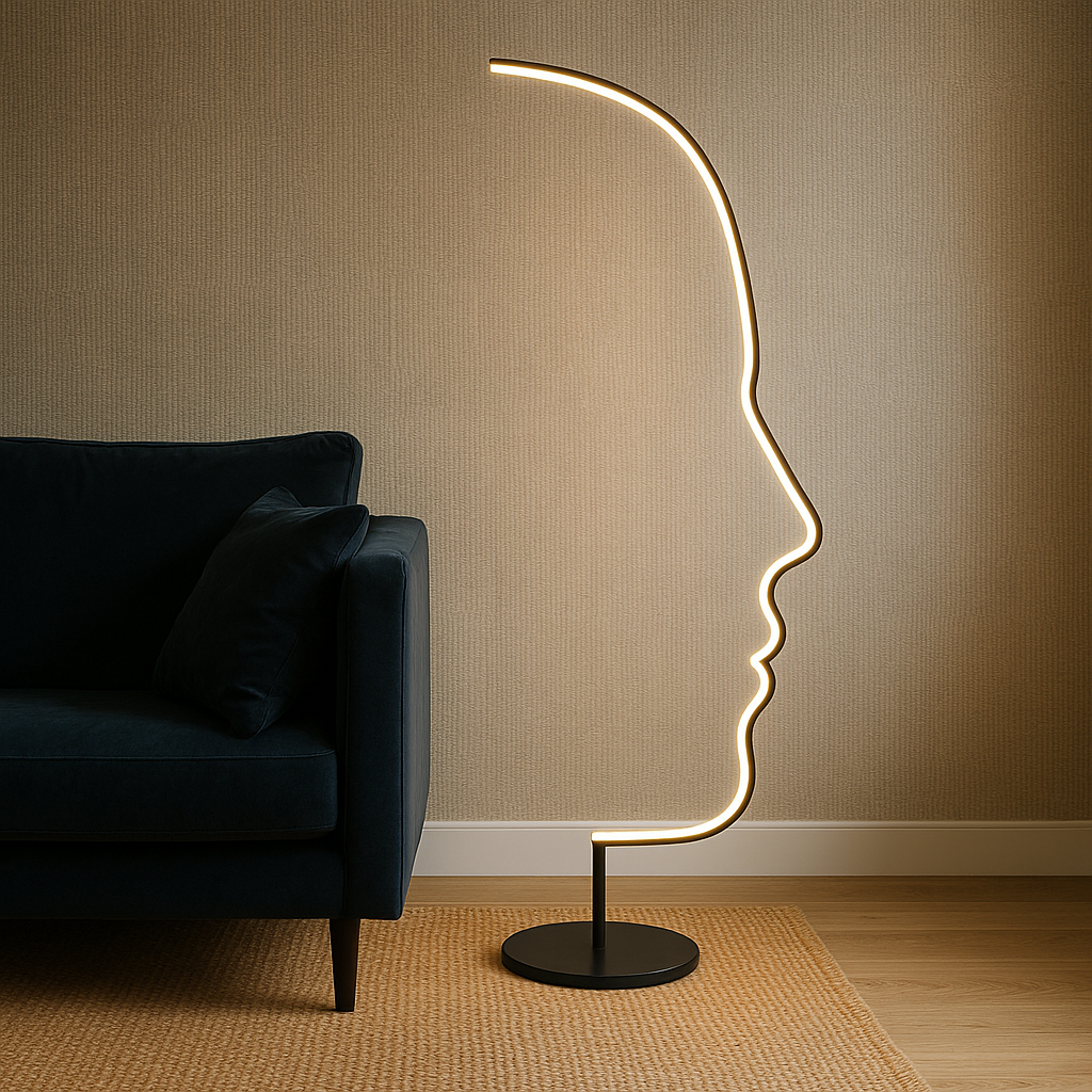 Minimalist Face Floor Lamp