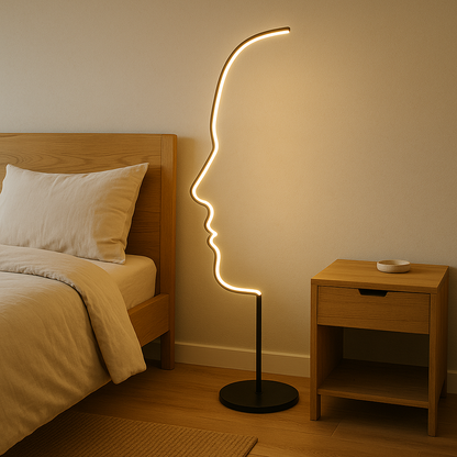 Minimalist Face Floor Lamp