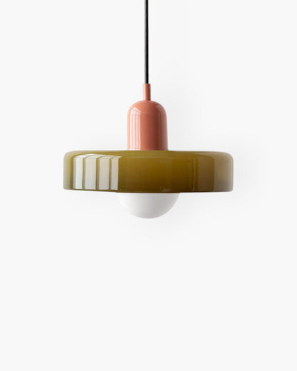Minimalist Compact Glass Modern Kitchen Pendant Light