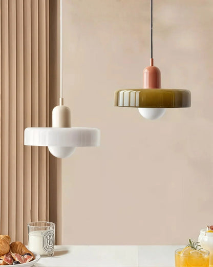 Minimalist Compact Glass Modern Kitchen Pendant Light