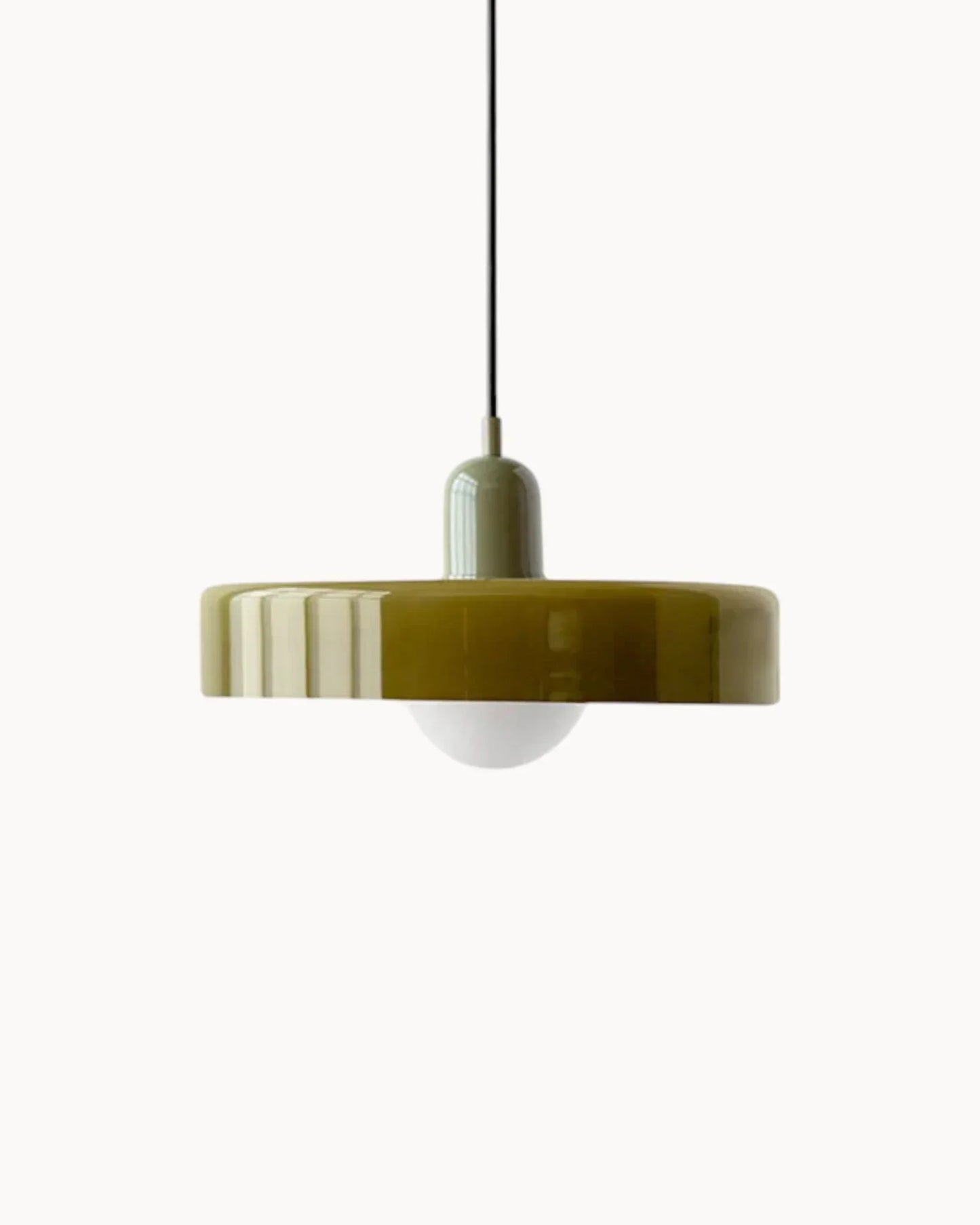 Minimalist Compact Glass Modern Kitchen Pendant Light