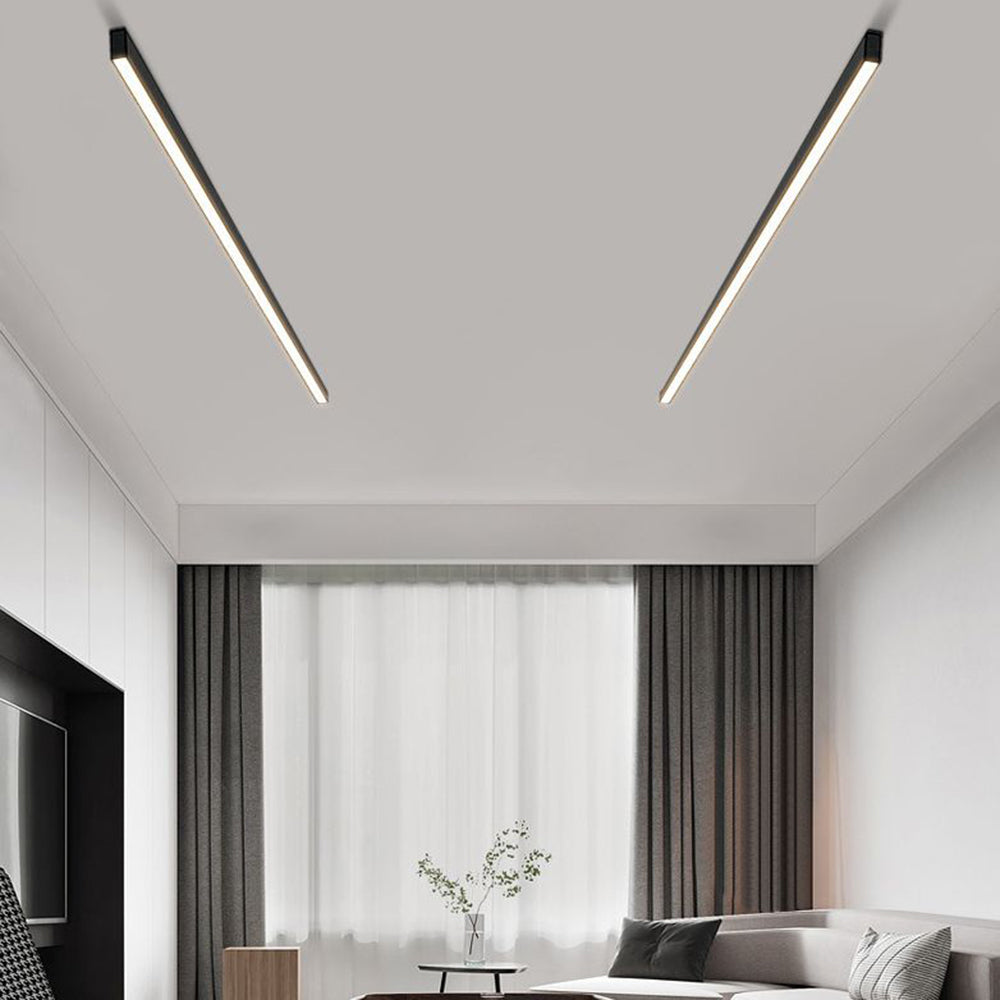 Modern Dimmable LED Flush Mount Ceiling Light Black White