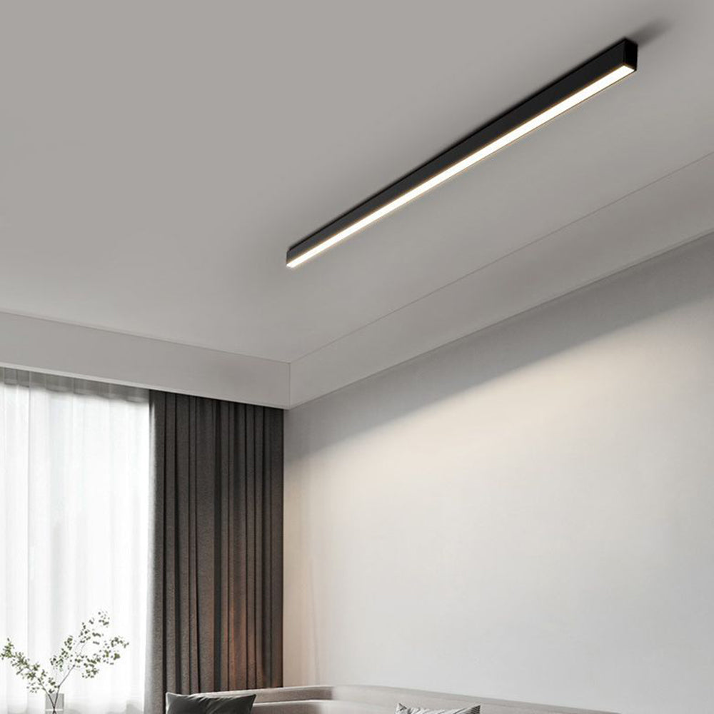 Modern Dimmable LED Flush Mount Ceiling Light Black White