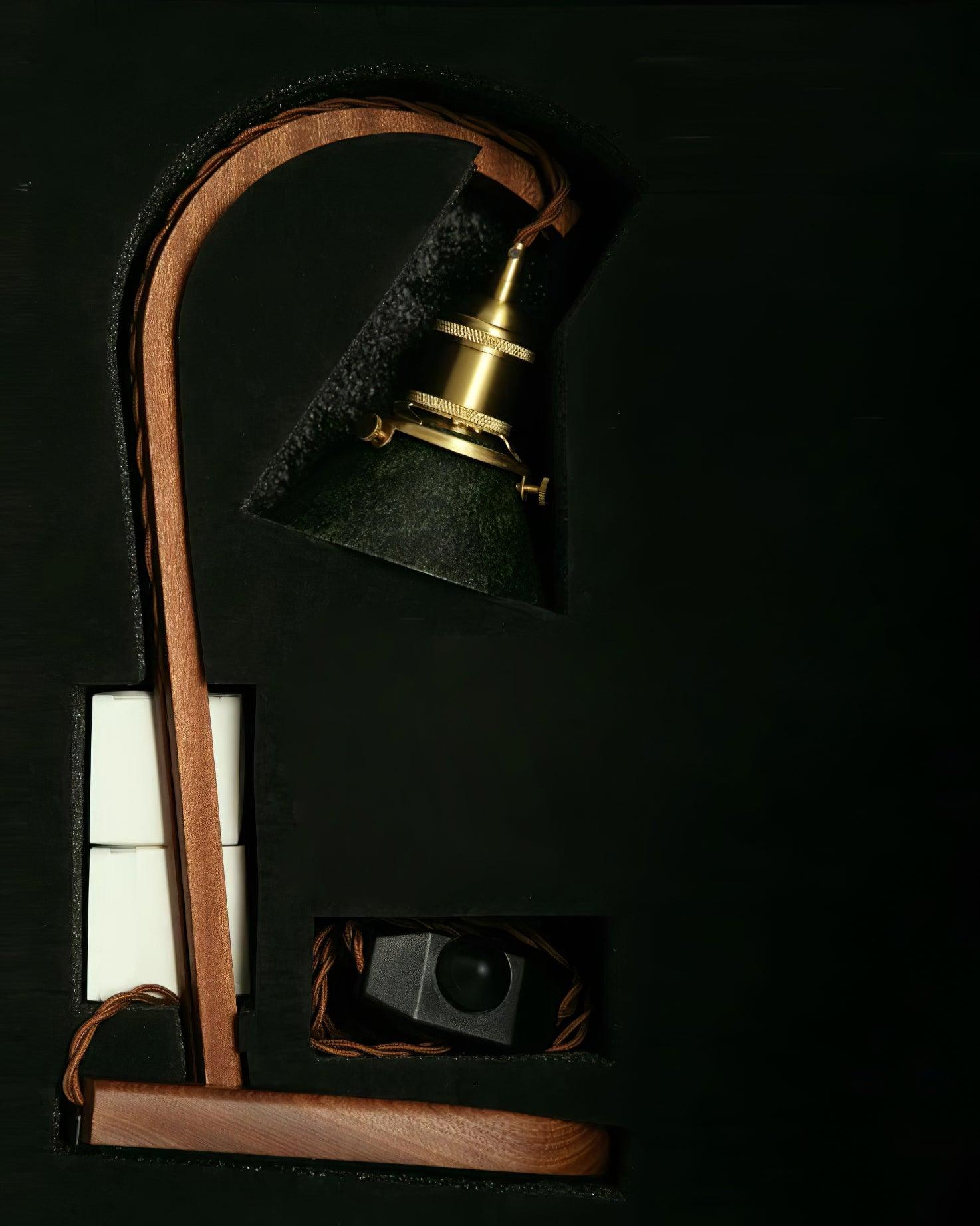 Rovix Tabletop Candle Warmer Lamp – Wooden Base & Matte Shade