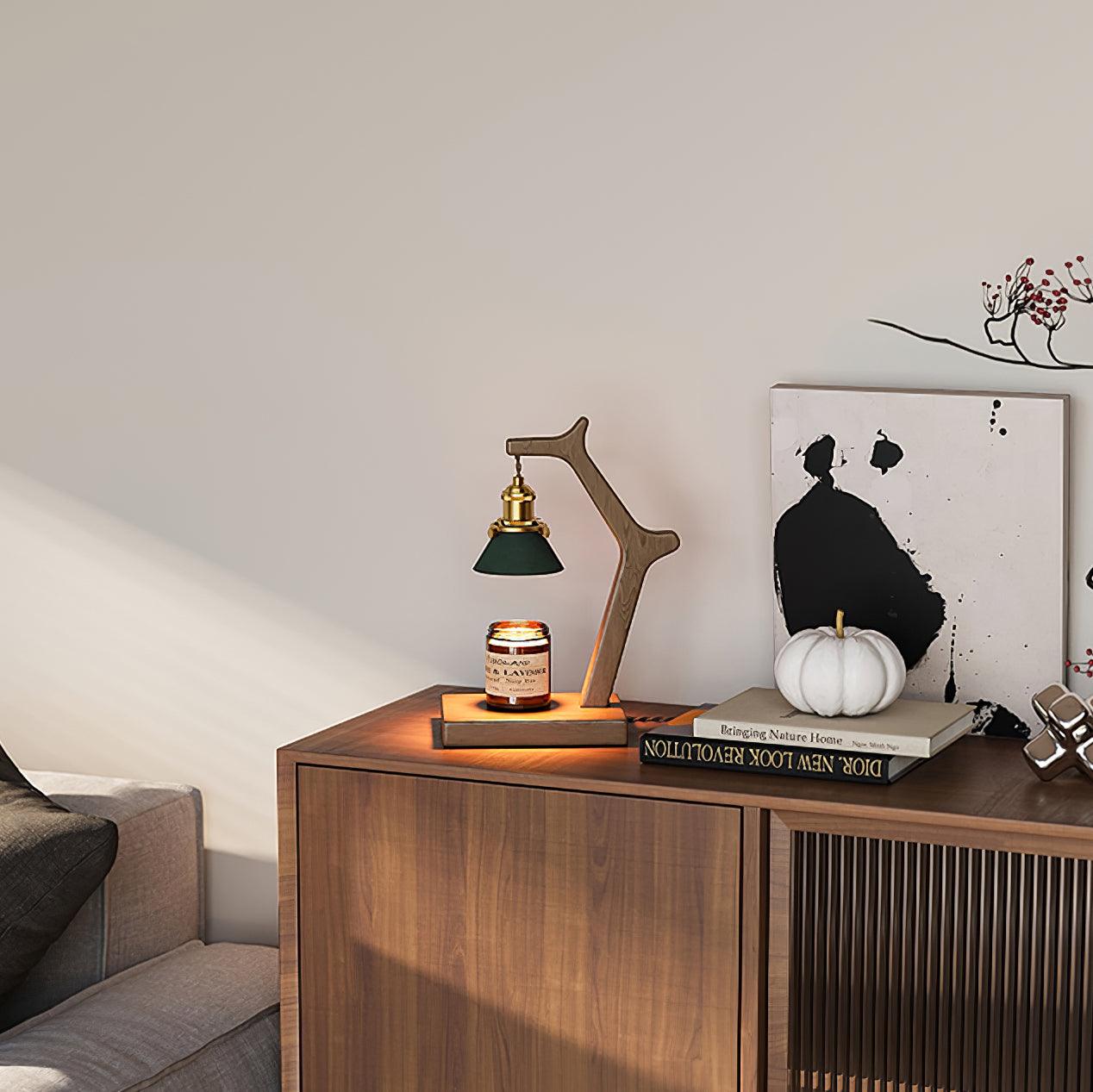 Dotto Candle Warmer Lamp – Minimal Texture Pattern Shade