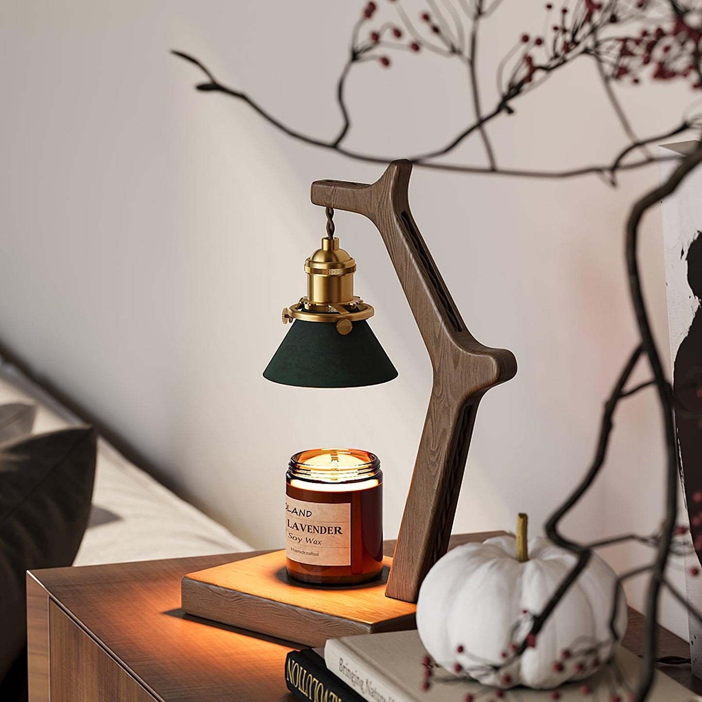 Dotto Candle Warmer Lamp – Minimal Texture Pattern Shade