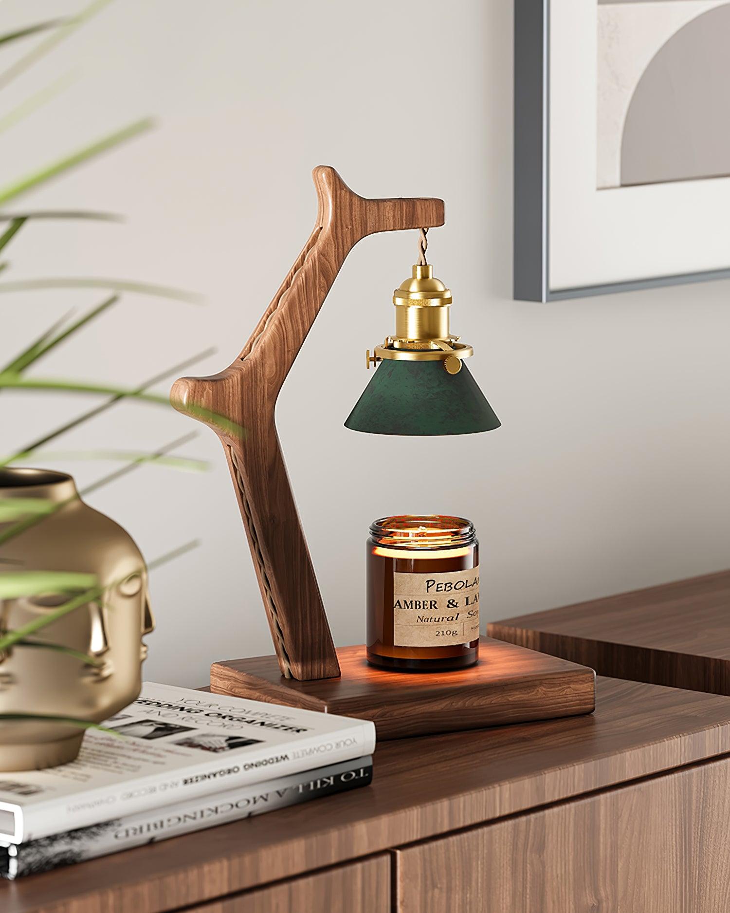 Dotto Candle Warmer Lamp – Minimal Texture Pattern Shade