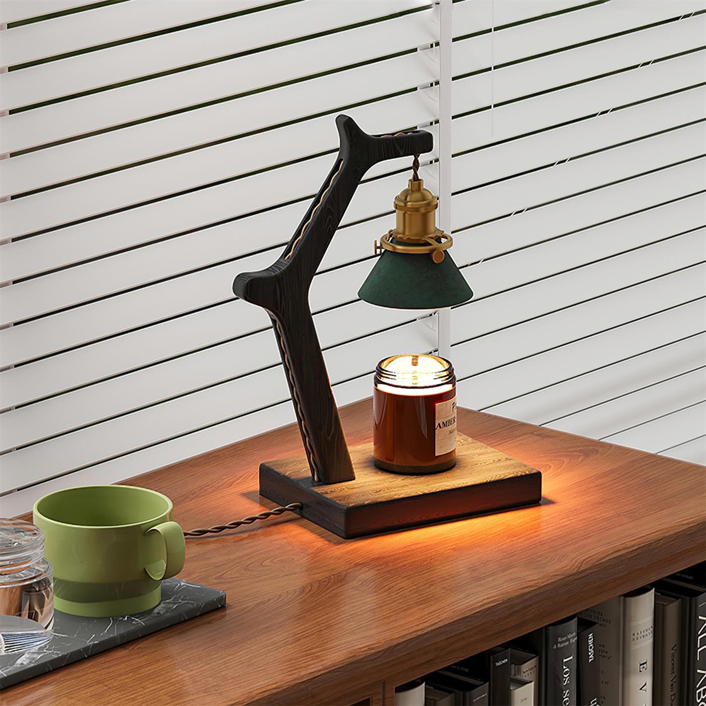 Dotto Candle Warmer Lamp – Minimal Texture Pattern Shade