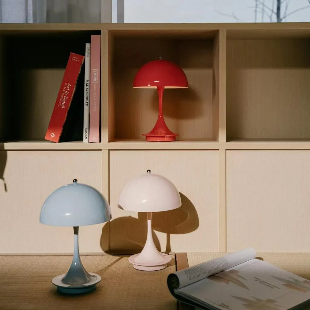 Modern Wireless Bedside Table Lamp For Bedroom - Rechargeable LED - Battery Operated