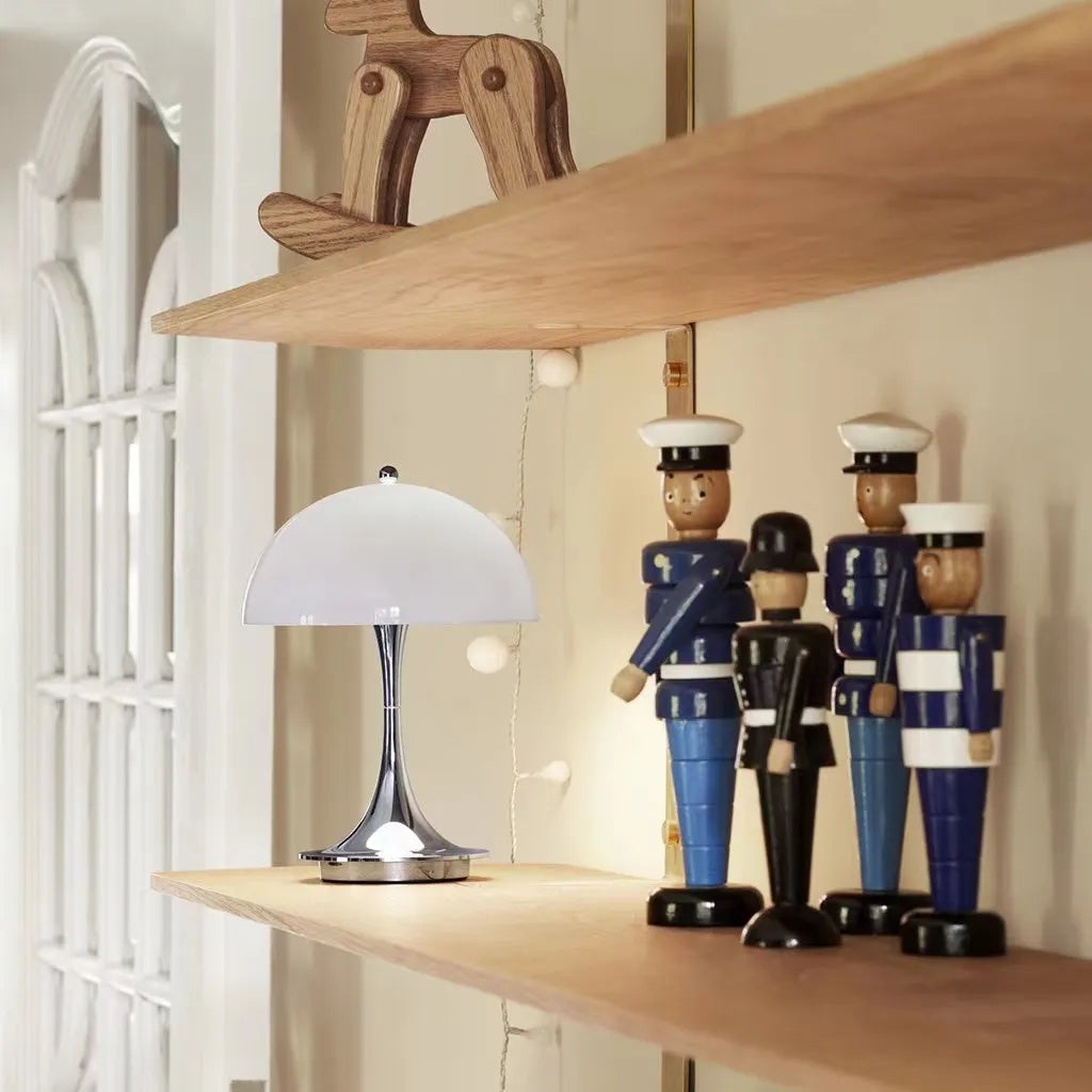 Modern Wireless Bedside Table Lamp For Bedroom - Rechargeable LED - Battery Operated