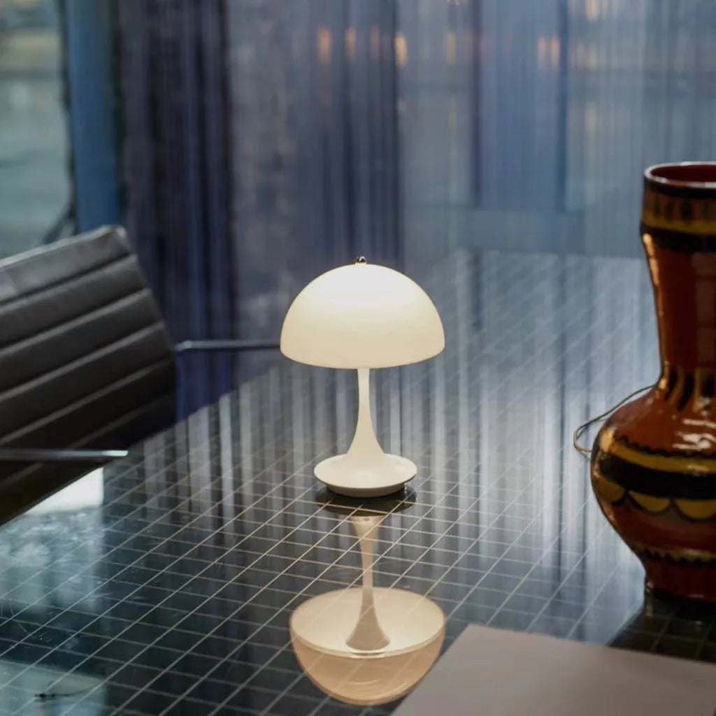 Modern Wireless Bedside Table Lamp For Bedroom - Rechargeable LED - Battery Operated