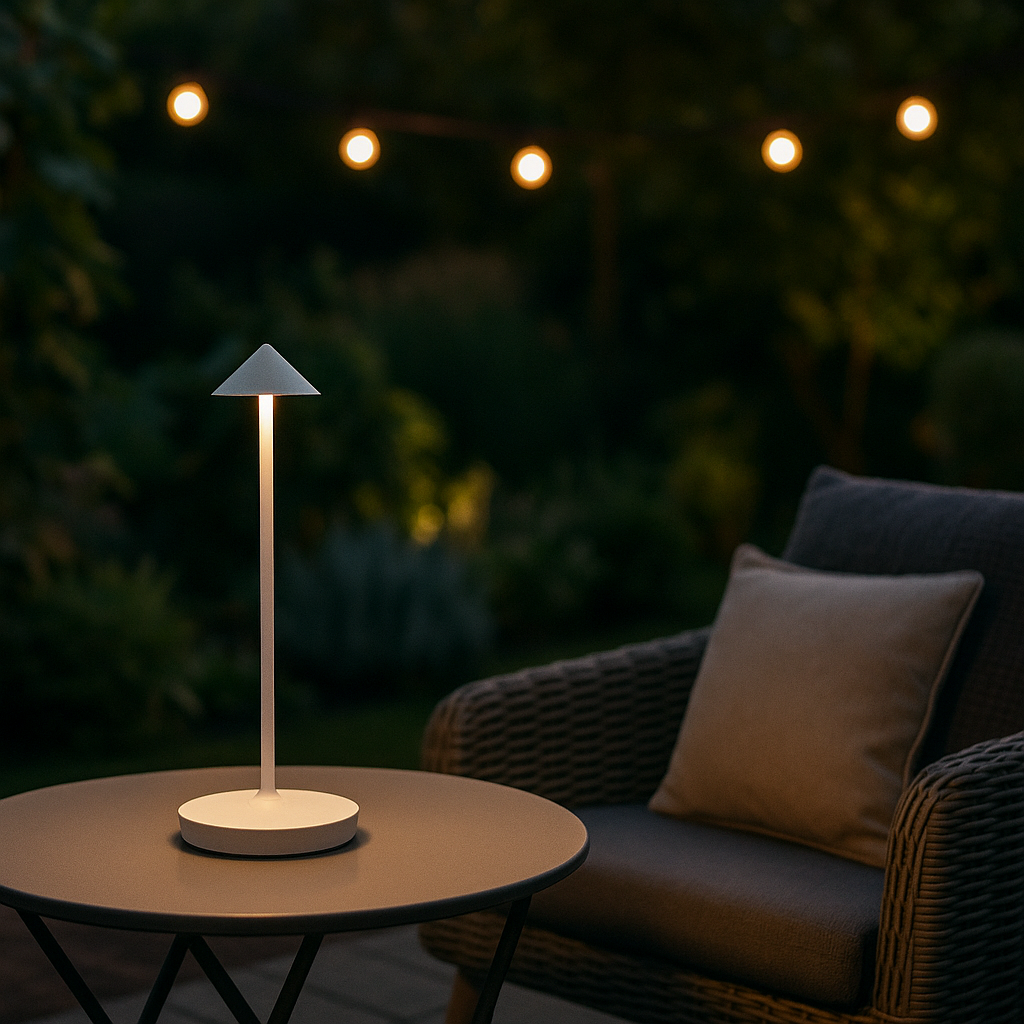 Rechargeable Table Lamp - Dimmable Touch LED - Indoor & Outdoor Cordless