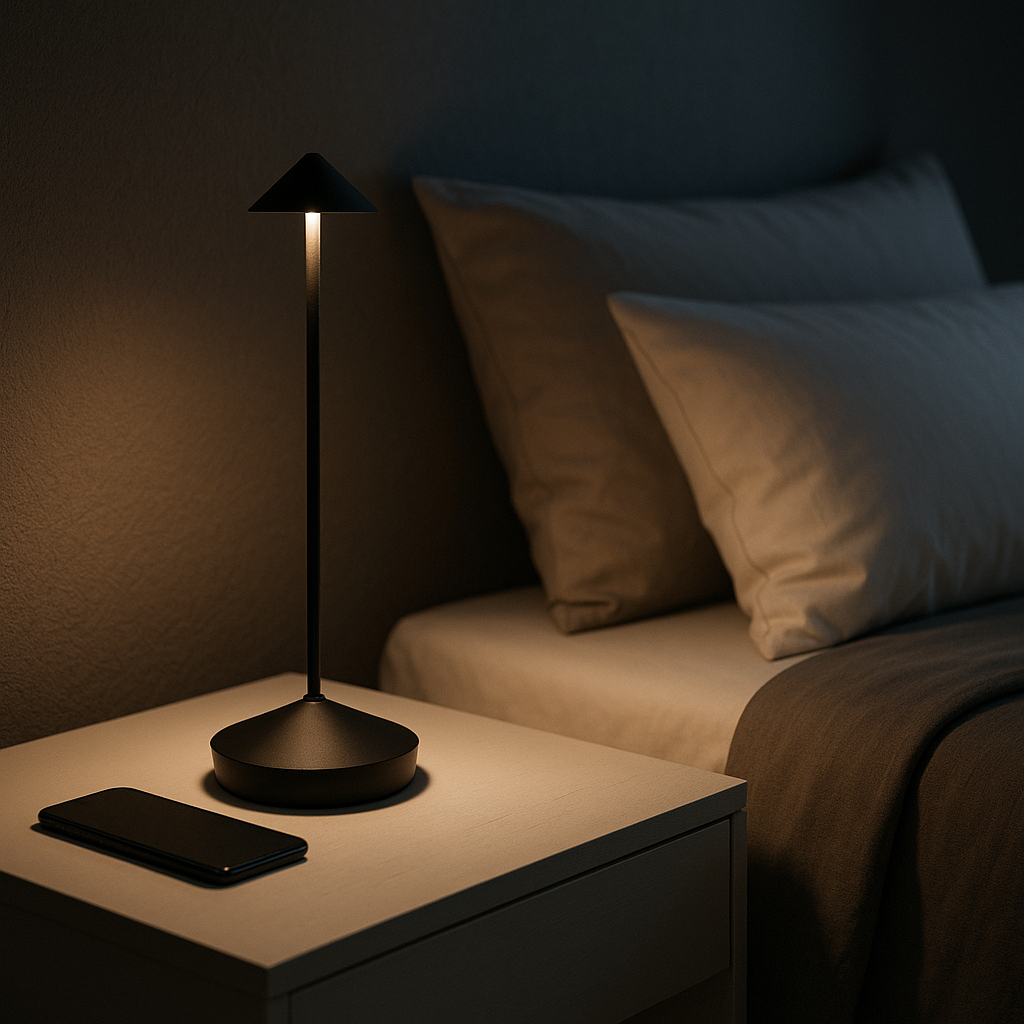 Rechargeable Table Lamp - Dimmable Touch LED - Indoor & Outdoor Cordless
