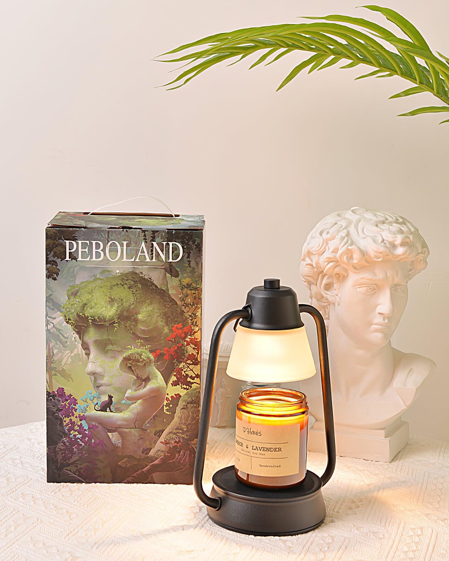 Drivon Candle Warmer Lamp – Industrial Metal Shade – Dimmable Wax Warmer