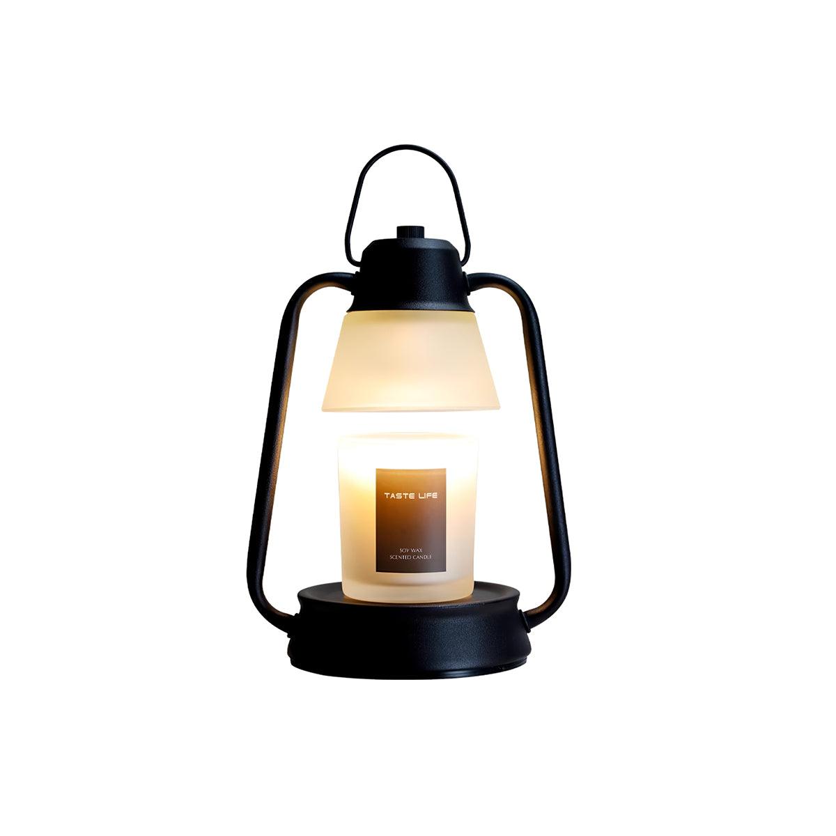 Drivon Candle Warmer Lamp – Industrial Metal Shade – Dimmable Wax Warmer