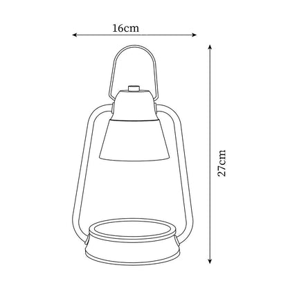 Drivon Candle Warmer Lamp – Industrial Metal Shade – Dimmable Wax Warmer