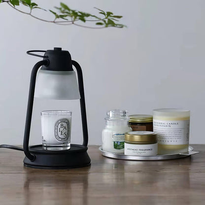 Drivon Candle Warmer Lamp – Industrial Metal Shade – Dimmable Wax Warmer