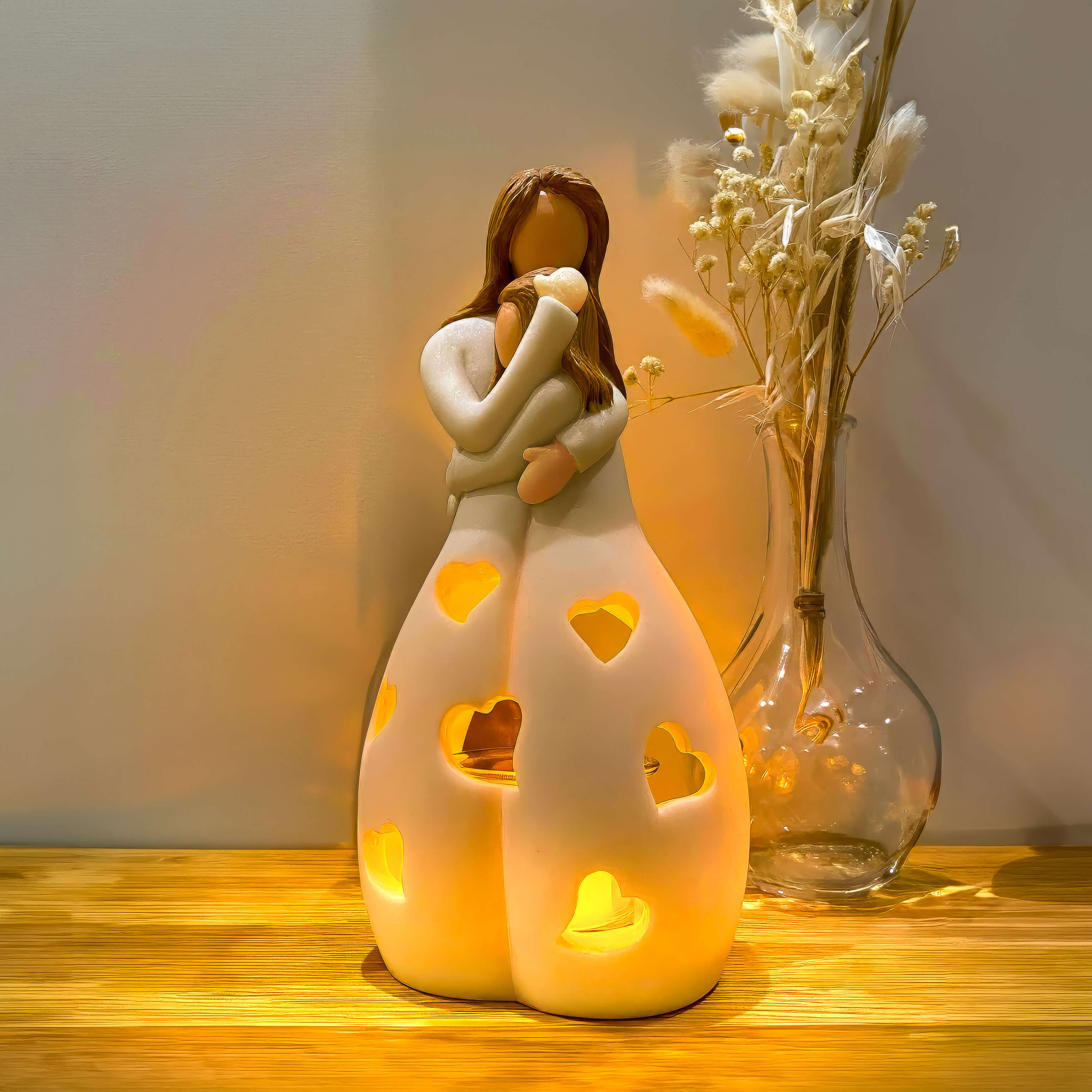 Heart LED Bedside Table Lamp - Night Light - Heart Shape