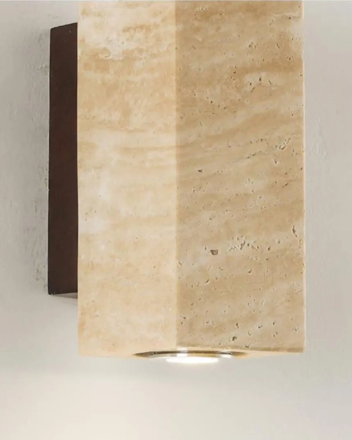 Natural Warm Ambient Travertine Modern Wall Lamp