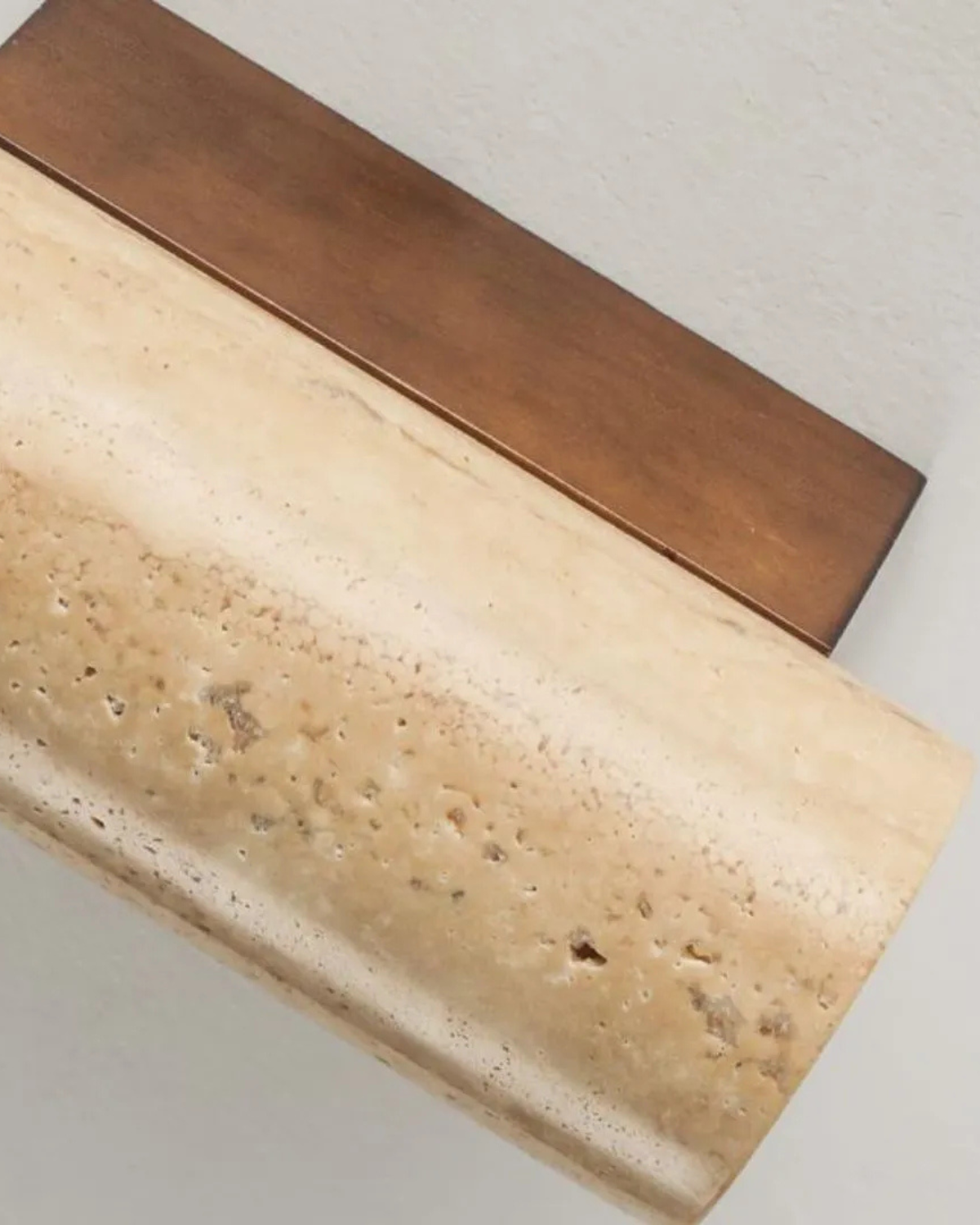 Natural Warm Ambient Travertine Modern Wall Lamp