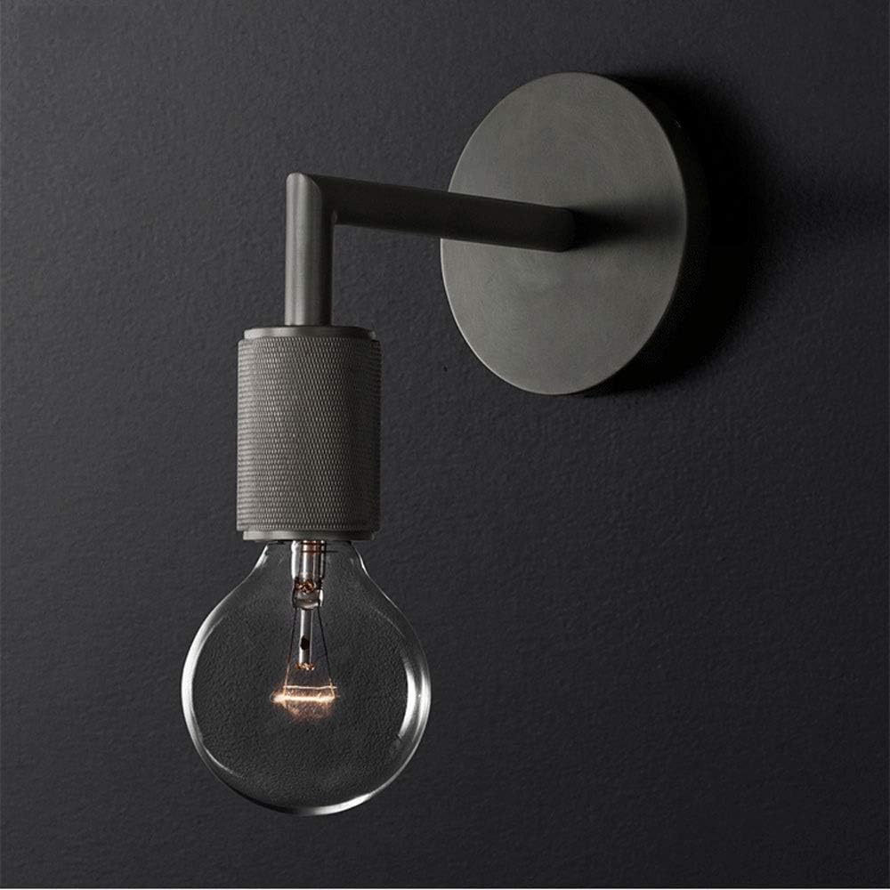 Hardwired Industrial Wall Sconce Light - Edison Bulb Compatible - for Bedroom