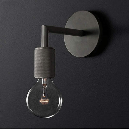 Hardwired Industrial Wall Sconce Light - Edison Bulb Compatible - for Bedroom