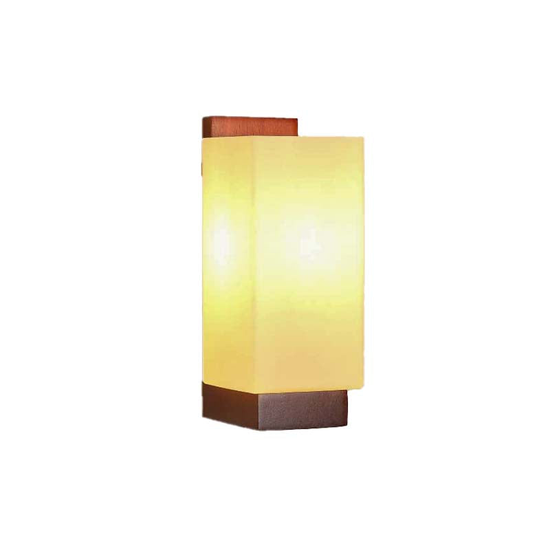 Rustic Glass Shade Modern Wall Sconce Living Room Ambient Lighting