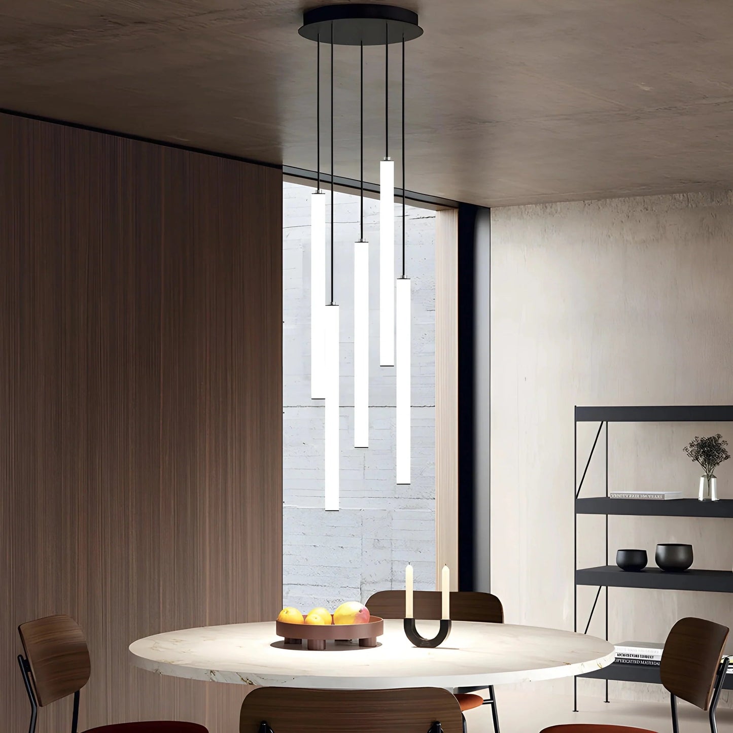 Art Deco Spiral Adjustable Height Elegant Pendant Light