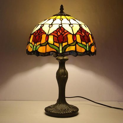 Tiffany Style Stained Glass European Art Nouveau Table Lamp