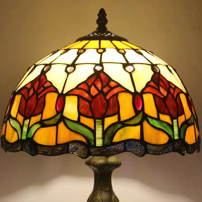 Tiffany Style Stained Glass European Art Nouveau Table Lamp