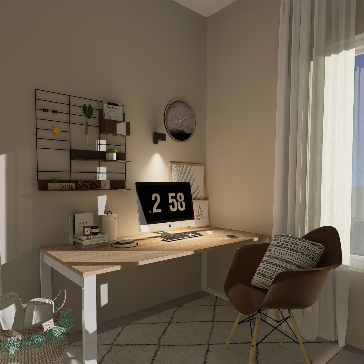 Battery Operated Modern Wall Sconce - Magnetic Mount, Wireless - Bedside Reading Light