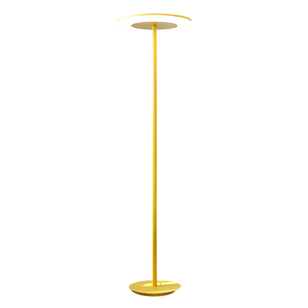 Modern Iron & Acrylic Ring Floor Lamp – Adjustable LED – Living Room & Office
