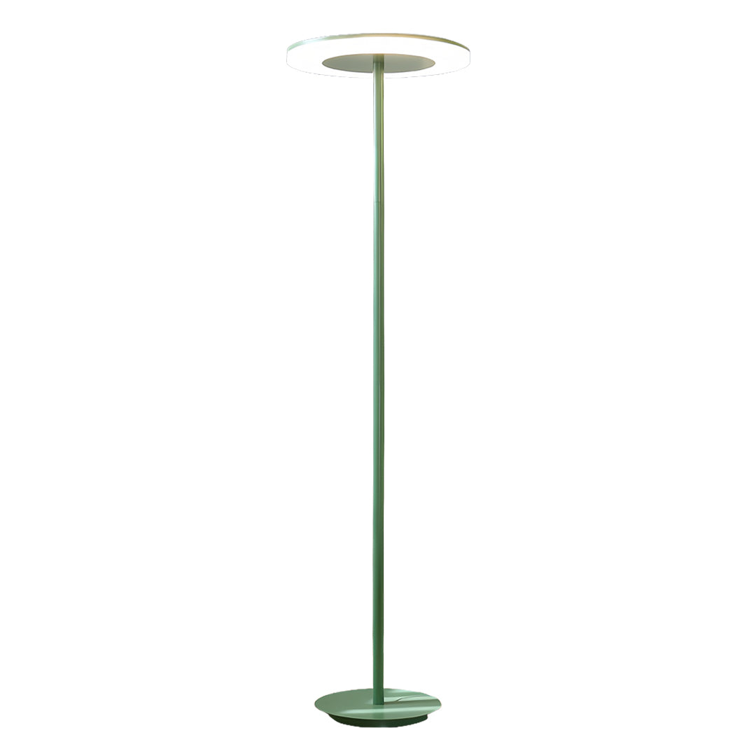 Modern Iron & Acrylic Ring Floor Lamp – Adjustable LED – Living Room & Office