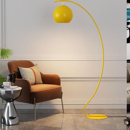Curved Dome Iron Floor Lamp – Living Room & Office
